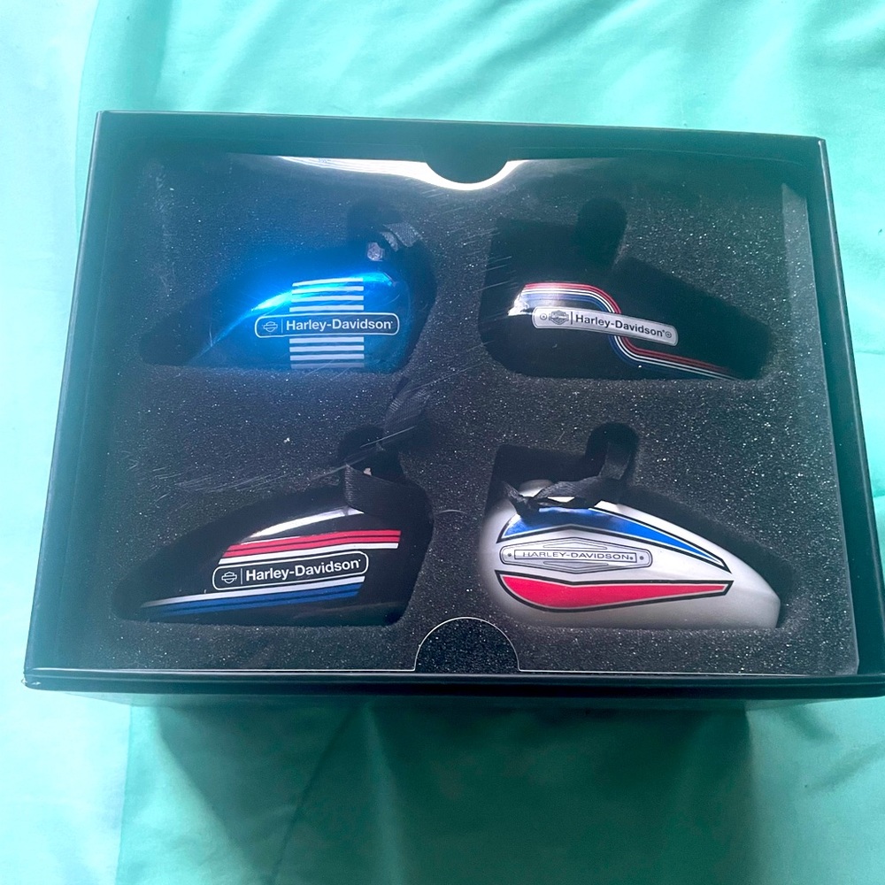 Harley Davidson gas tank ornaments